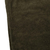 OLIVE TOWEL TERRY RAW FINISH LOUNGE PANTS