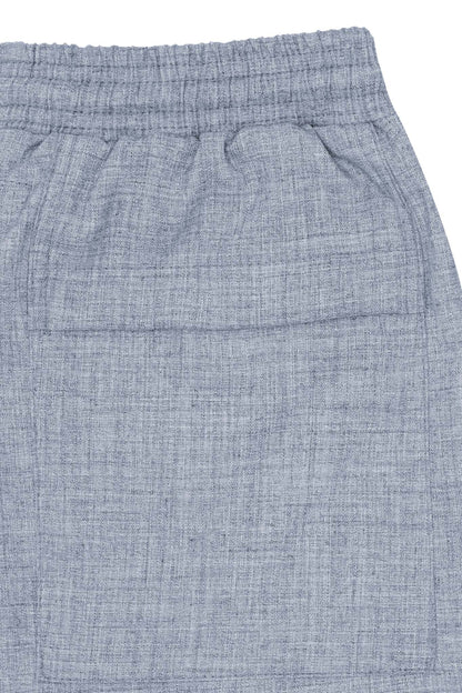 CROPPED LOUNGE PANTS IN PEBBLE BLUE