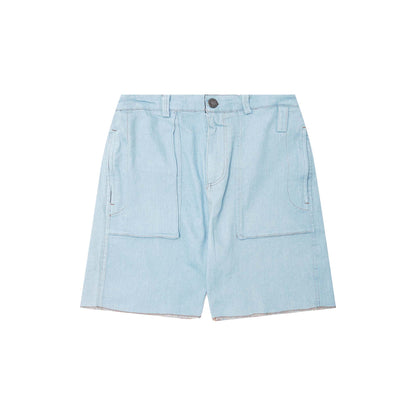 "VAPOR BLUE" OVERPOCKET PHAT SHORTS