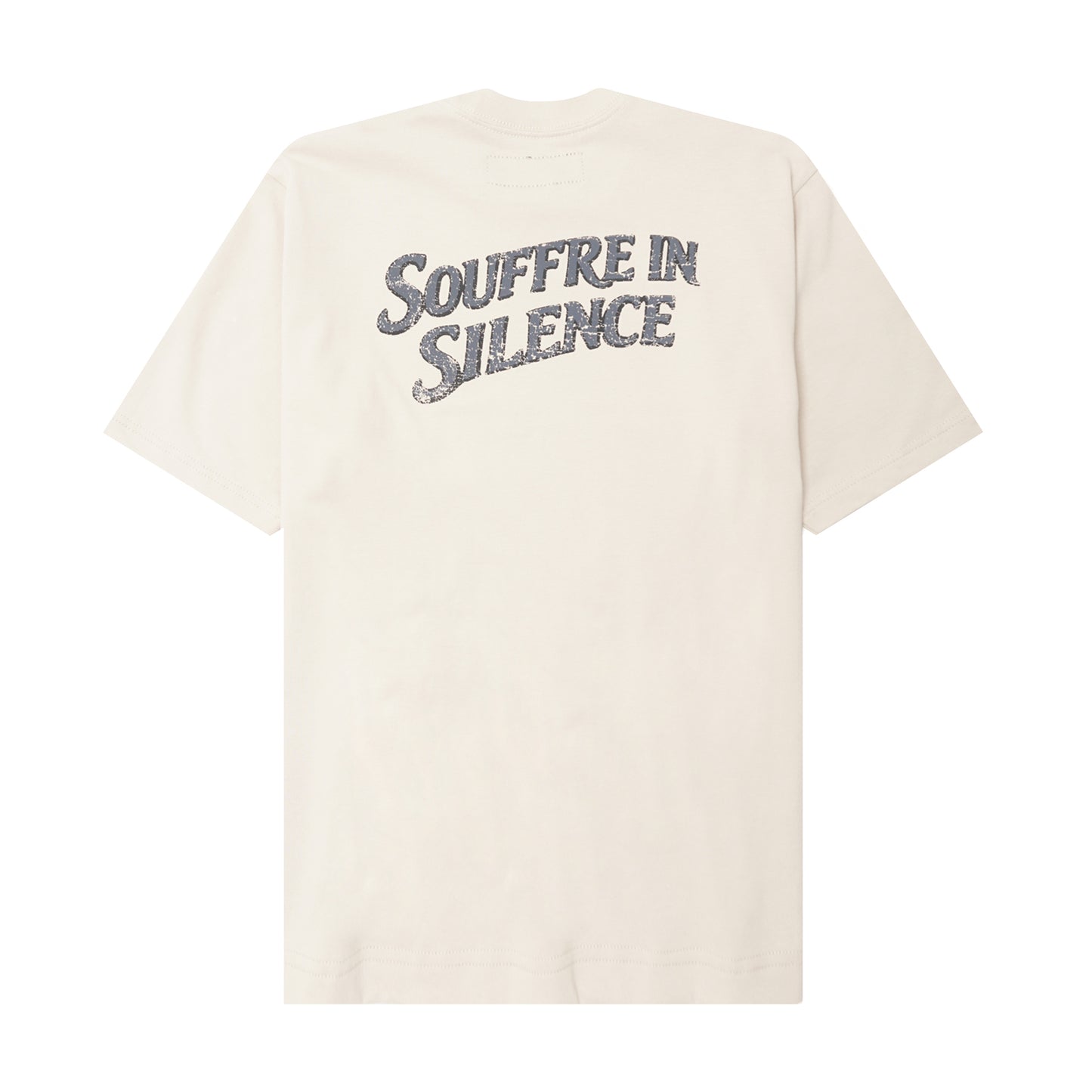 "SOUFFRE IN SILENCE" ULTRA HEAVY TEE IN OAT