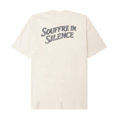 "SOUFFRE IN SILENCE" ULTRA HEAVY TEE IN OAT