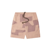 NEEDLEWORK SWEATSHORTS IN WHEAT/MAUVE
