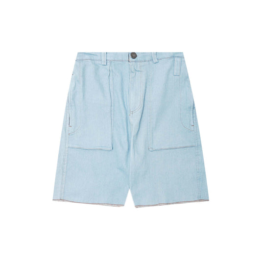 "VAPOR BLUE" OVERPOCKET PHAT SHORTS