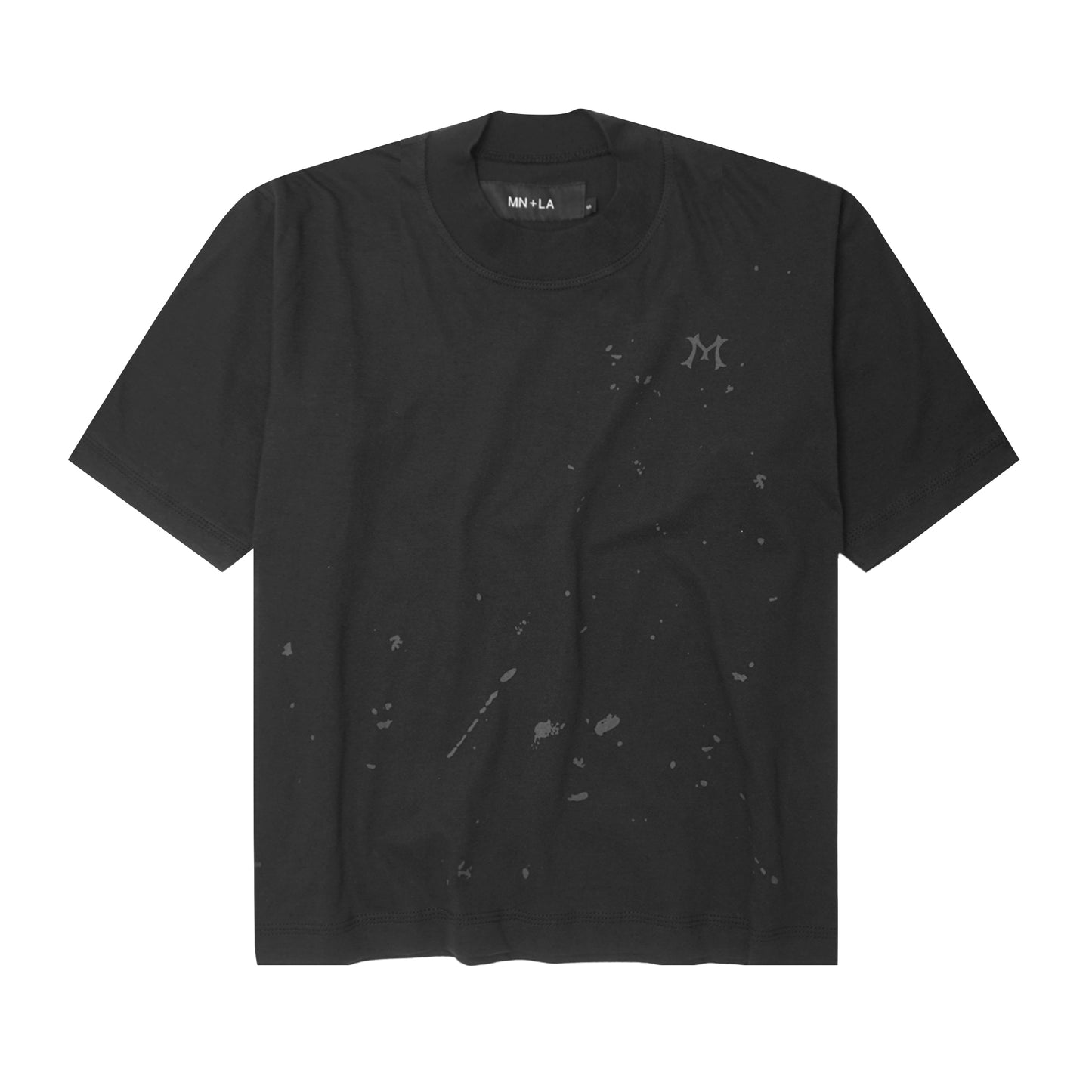 "HITTER" V3 MOCK NECK LITE TEE IN CAVIAR