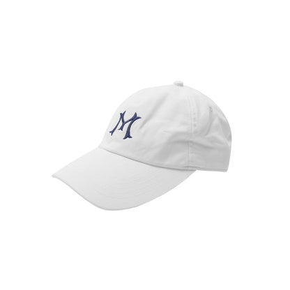 "HITTER" V3 6 PANEL HAT IN WHITE/NAVY