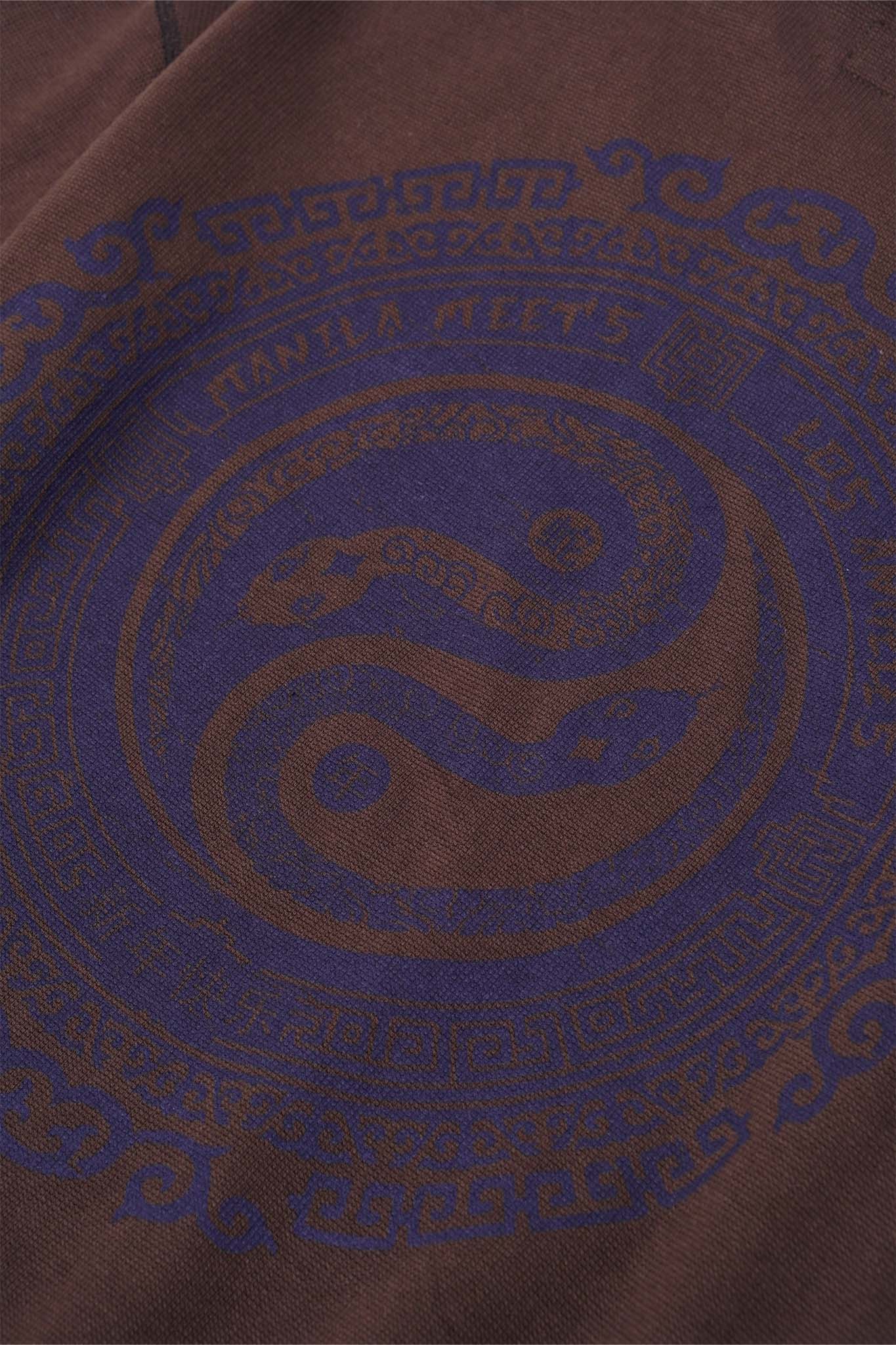 "YEAR OF THE SNAKE" WAFFLE TEE IN CHARCOAL GREY