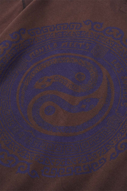 "YEAR OF THE SNAKE" WAFFLE TEE IN CHARCOAL GREY