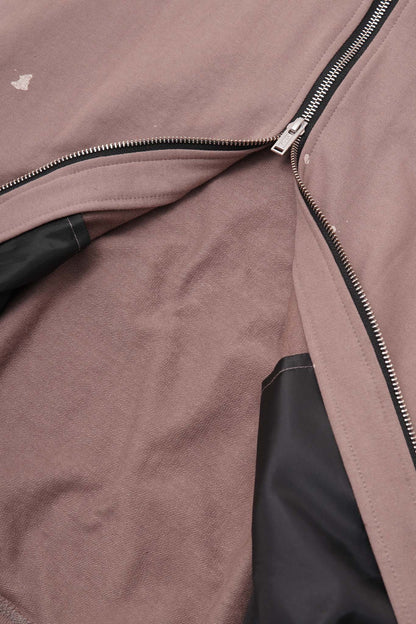 "HITTER" PAINTER'S ZIP HOODIE IN MAUVE
