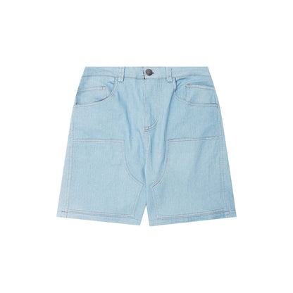 "VAPOR BLUE" DOUBLE KNEE PHAT SHORTS