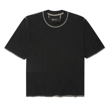 EXO™ PIQUE MOCK NECK TEE V5 IN CAVIAR/BONE