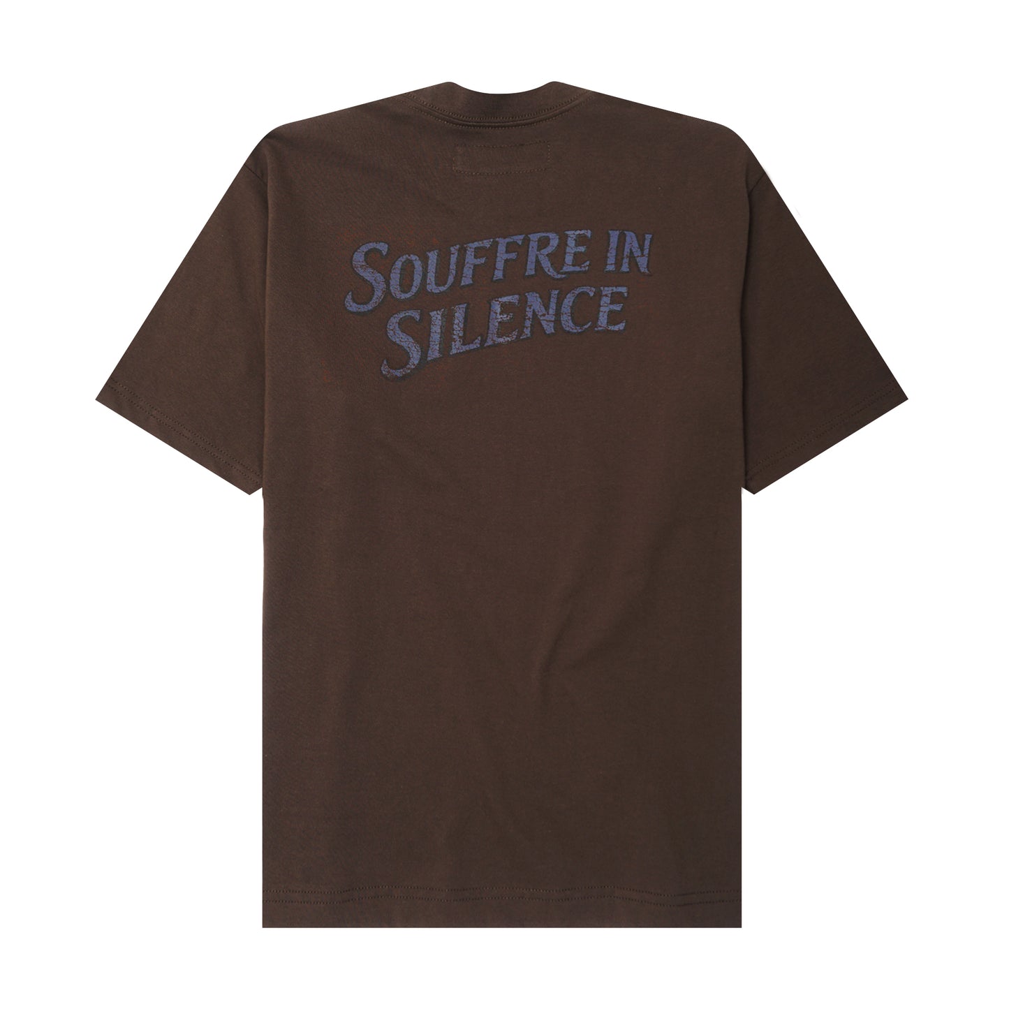 "SOUFFRE IN SILENCE" ULTRA HEAVY TEE IN WOOD