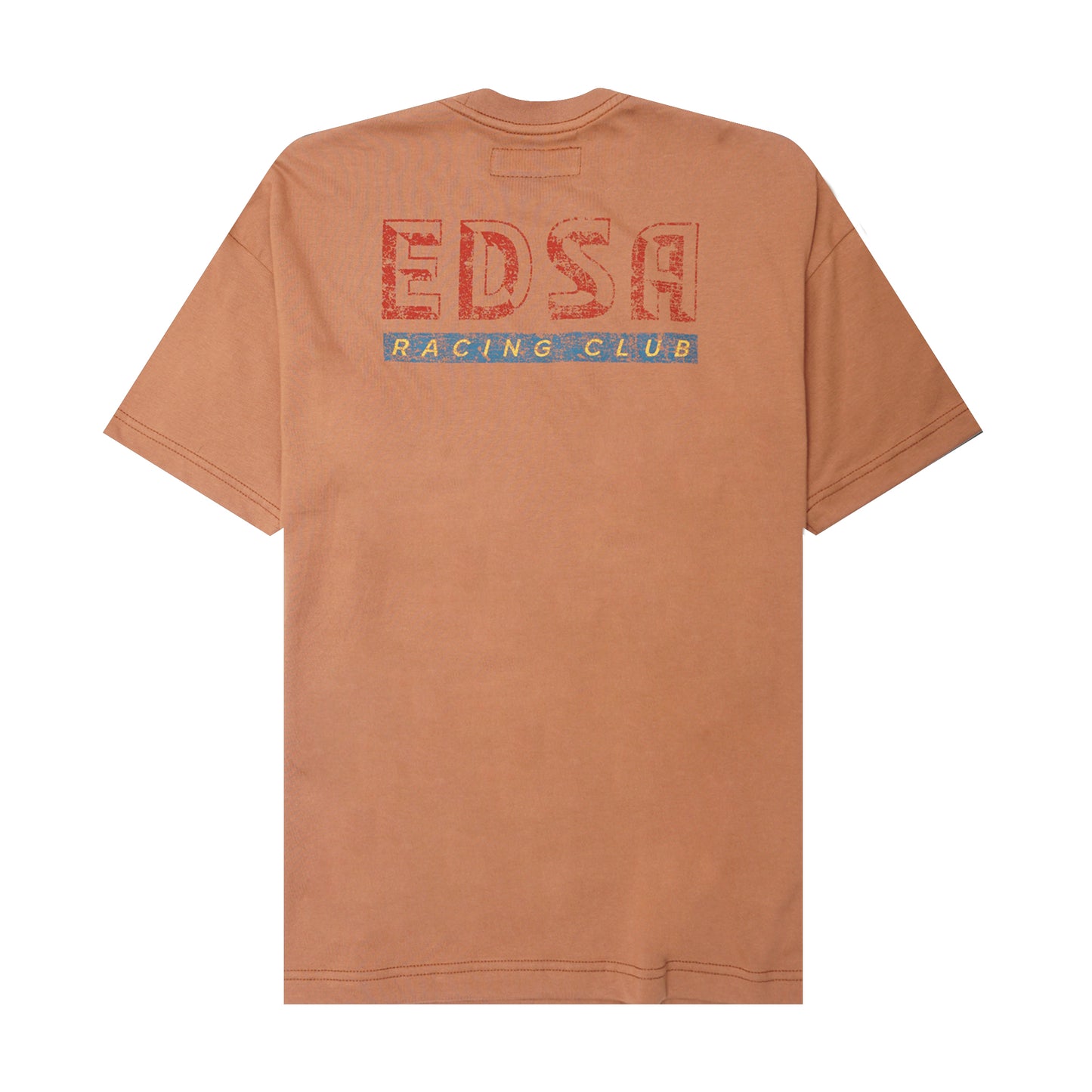 "EDSA RACING CLUB" TEE IN APRICOT