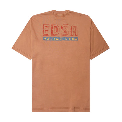 "EDSA RACING CLUB" TEE IN APRICOT