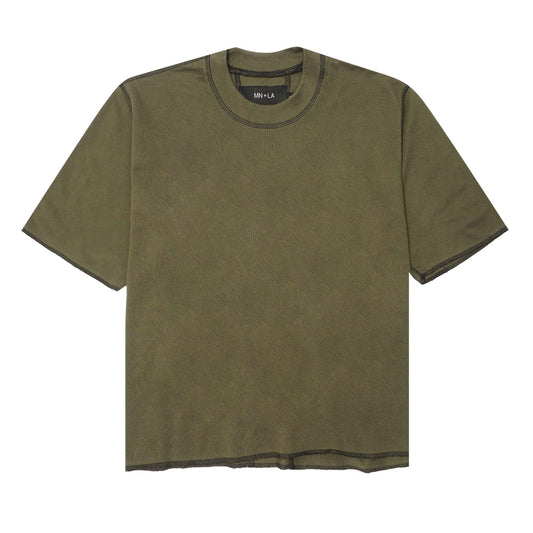 EXO™ PIQUE MOCK NECK TEE V5 IN OLIVE/ANTHRACITE