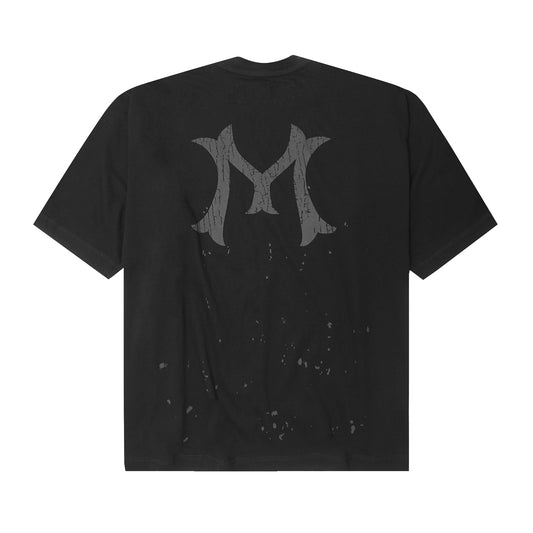 "HITTER" V3 MILITIA MOCK NECK LITE TEE IN RAVEN