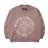 "IRON CROSS" MILITIA SWEATSHIRT IN MAUVE