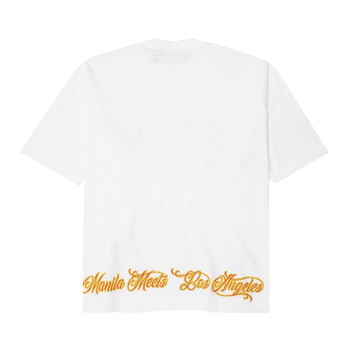 “BURNING STALLION” TEE IN WHITE