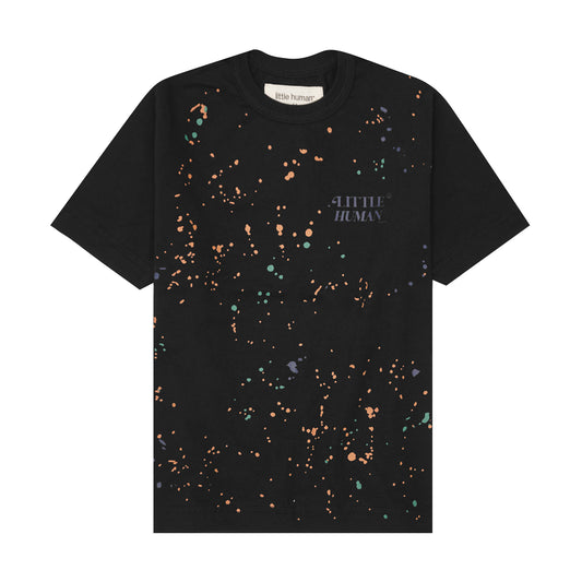 "PAINT SPLAT" LITTLE HUMAN™ TEE IN CAVIAR