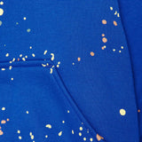 "PAINT SPLAT" LITTLE HUMAN™ HOODIE IN ELECTRIC BLUE