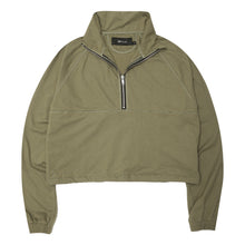 QUARTER ZIP L/S TEE V2 IN OLIVE