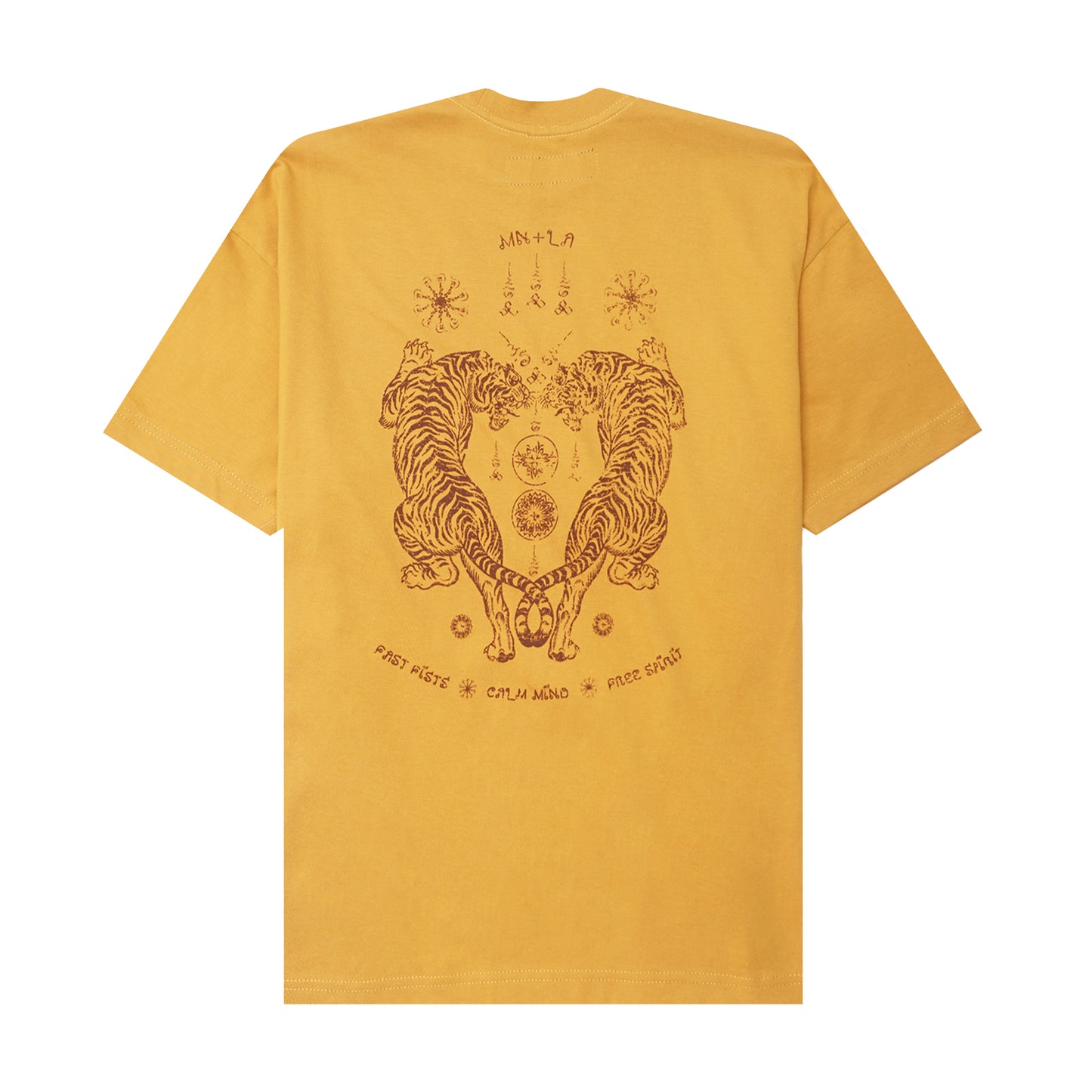 "FCF" TEE IN MUSTARD