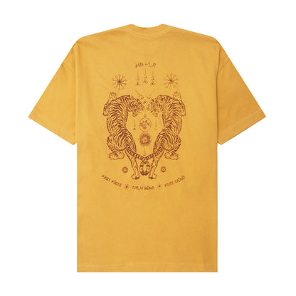"FCF" TEE IN MUSTARD