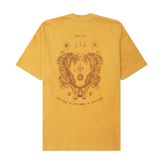 "FCF" TEE IN MUSTARD