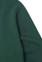 "M'$ SPECKS V2" CUTOFF HOODIE IN HUNTER GREEN