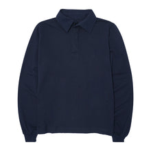 "CLUB" L/S POLO SHIRT IN NAVY