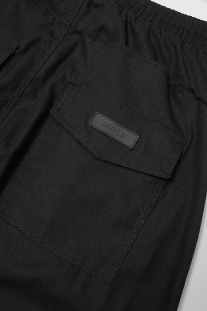 LINEN VEIN PANTS IN GRAPHITE