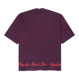 "LEAVE ME ALONE" TEE IN SHADOW PURPLE