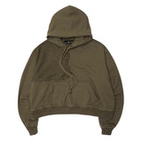 DECONSTRUCTED HOODIE IN OLIVE