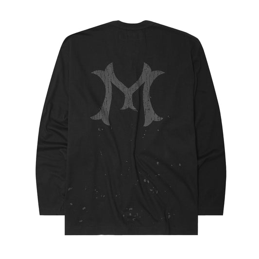 "HITTER" V3 LONGSLEEVE LITE TEE IN RAVEN