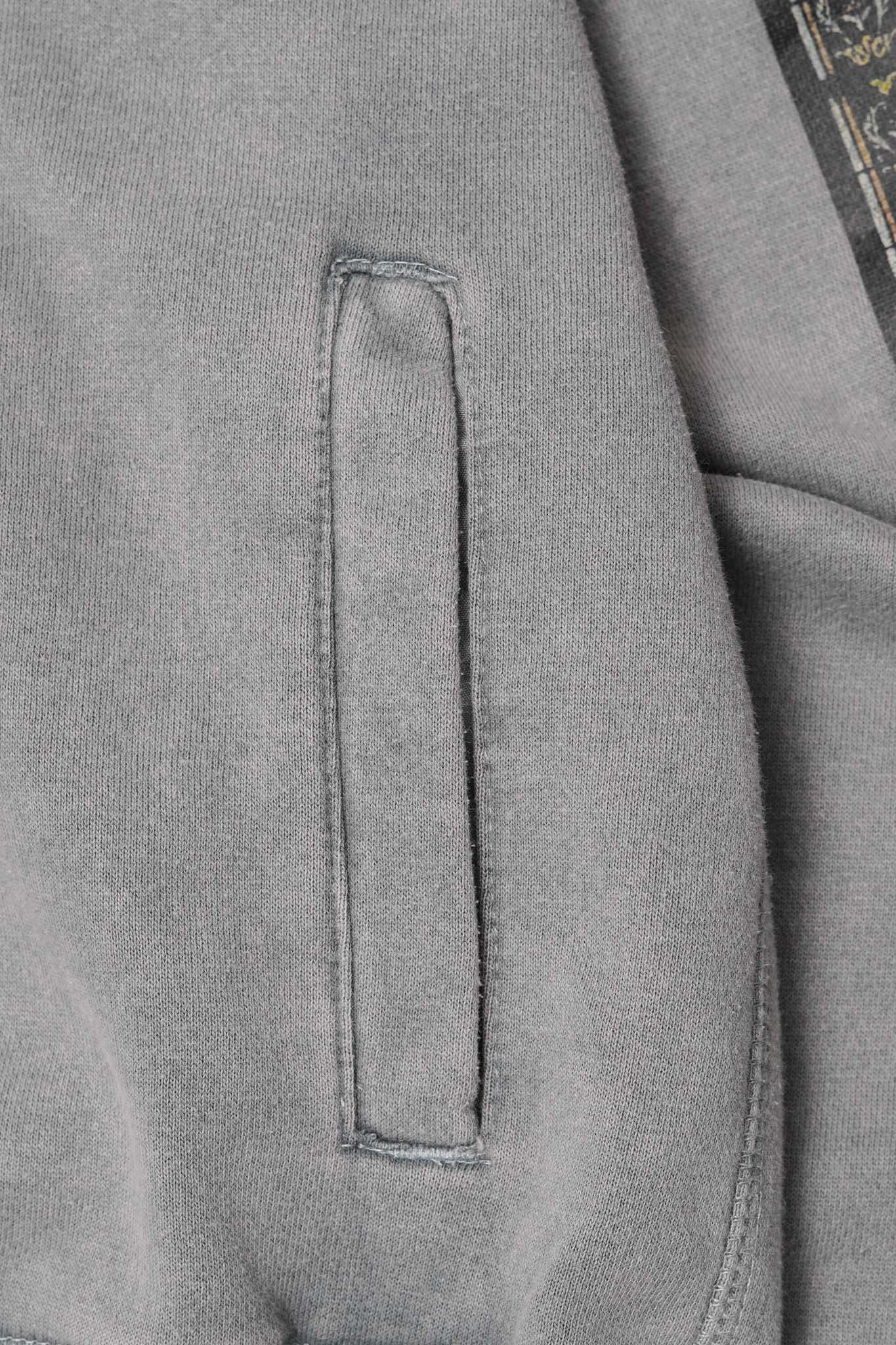 "LAST SUPPER" HOODIE IN CEMENT