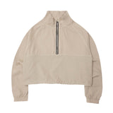 LINEN QUARTER ZIP L/S TEE V2 IN DUNE