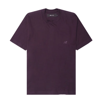 "OUTDOOR EXPLORATION" MULTI LOGO TEE IN SHADOW PURPLE
