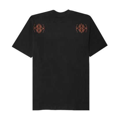 "COLLIDE" INSIDE OUT TOPSHELF TEE IN PERSIMMON