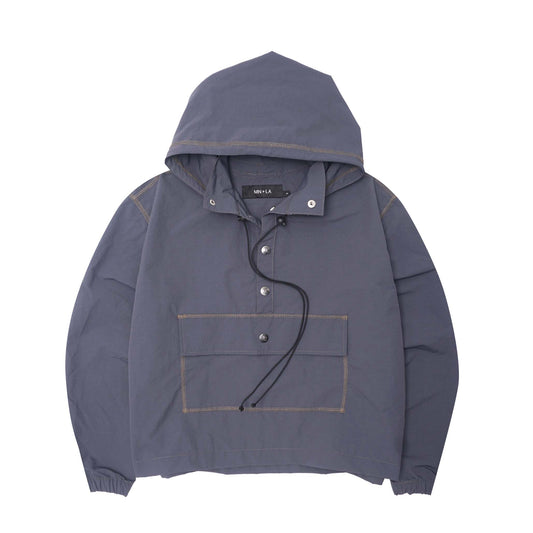 "RIDGE" ANORAK JACKET IN SLATE