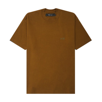 "COSMIC UNION" ULTRA HEAVY TEE IN RUST