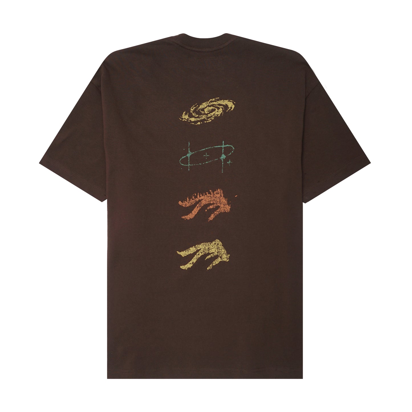"COSMIC UNION" ULTRA HEAVY TEE IN WOOD