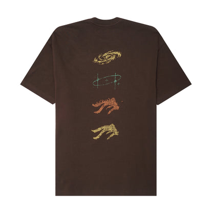 "COSMIC UNION" ULTRA HEAVY TEE IN WOOD