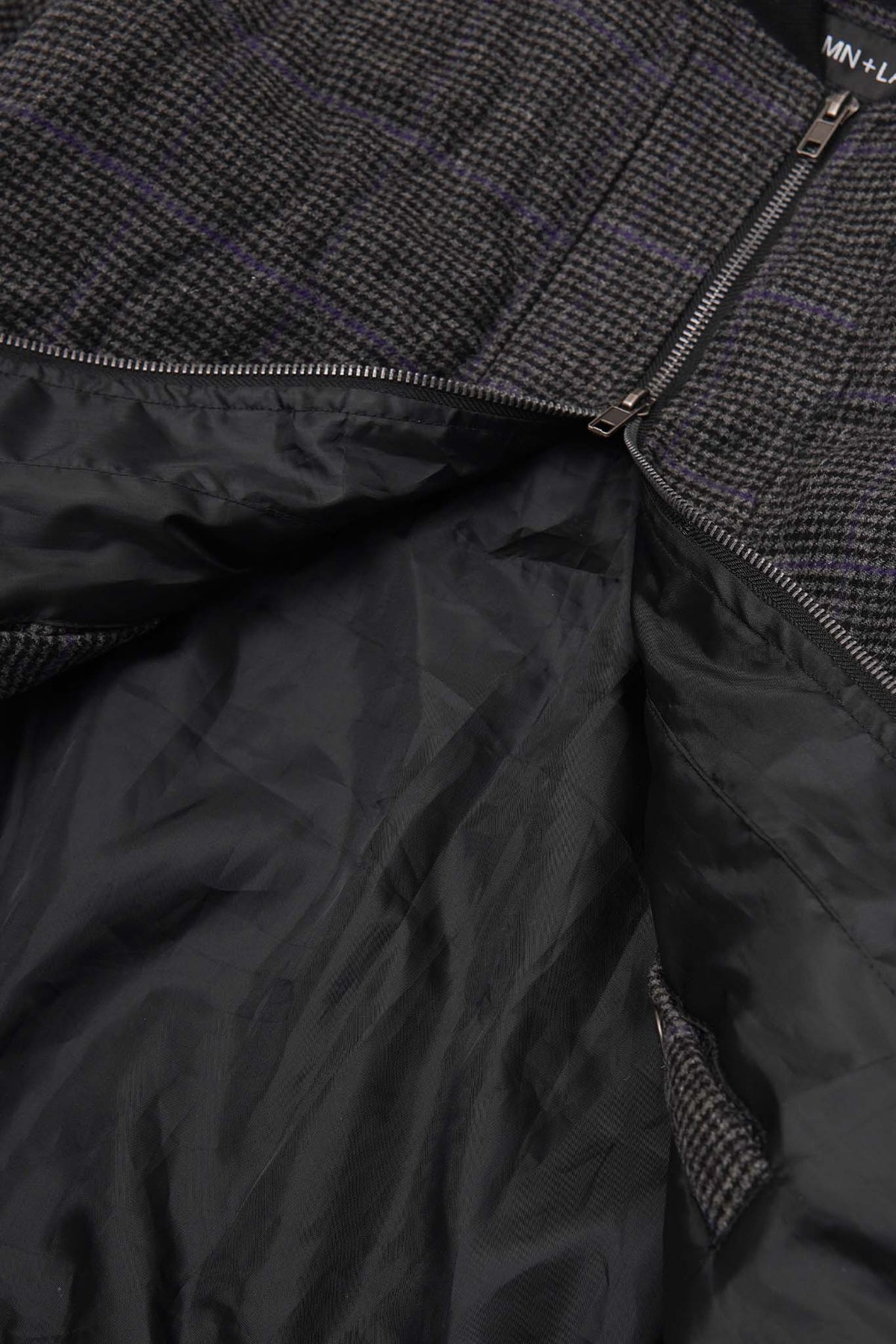 "THAI" BOMBER JACKET IN PIGEON PLAID/SAFFRON