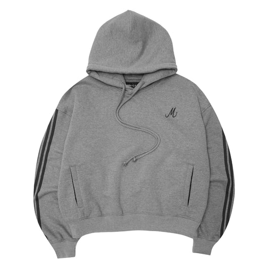 M+ HOODIE IN HEATHER GREY