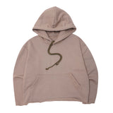 CUTOFF HOODIE IN TAN