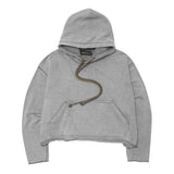 CUTOFF HOODIE IN CEMENT