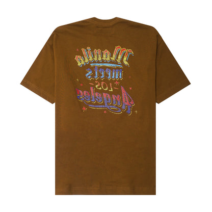 "CARNIVAL" ULTRA HEAVY TEE IN RUST