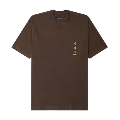 "ETERNAL RYTHM" ULTRA HEAVY TEE IN WOOD