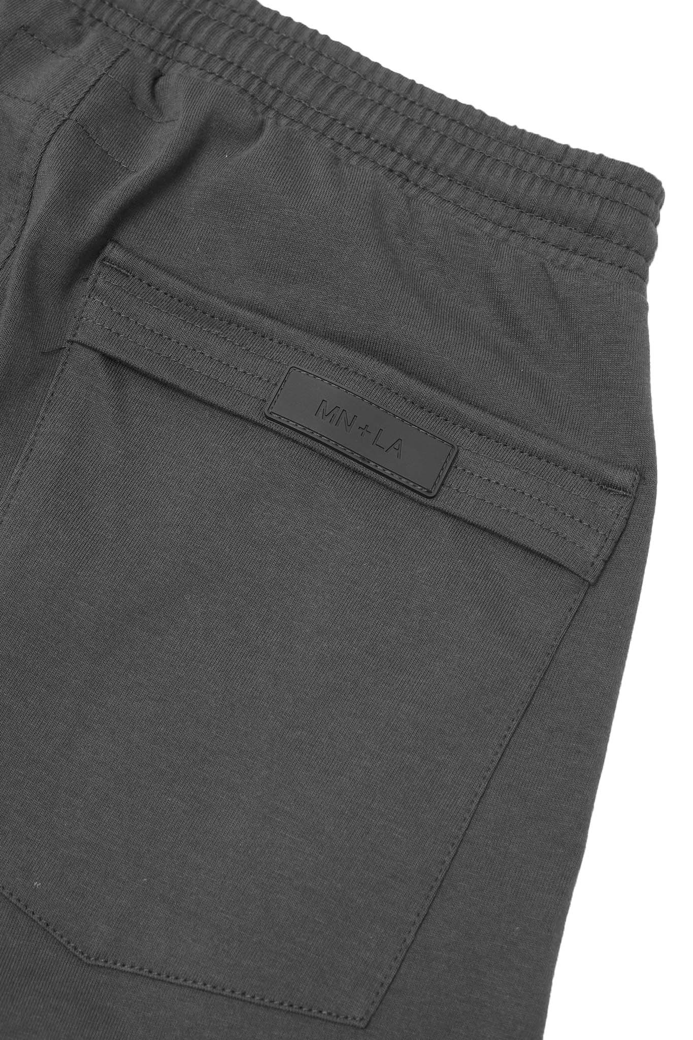 "TWIN M'$" BOOTCUT PANTS IN CHARCOAL GREY