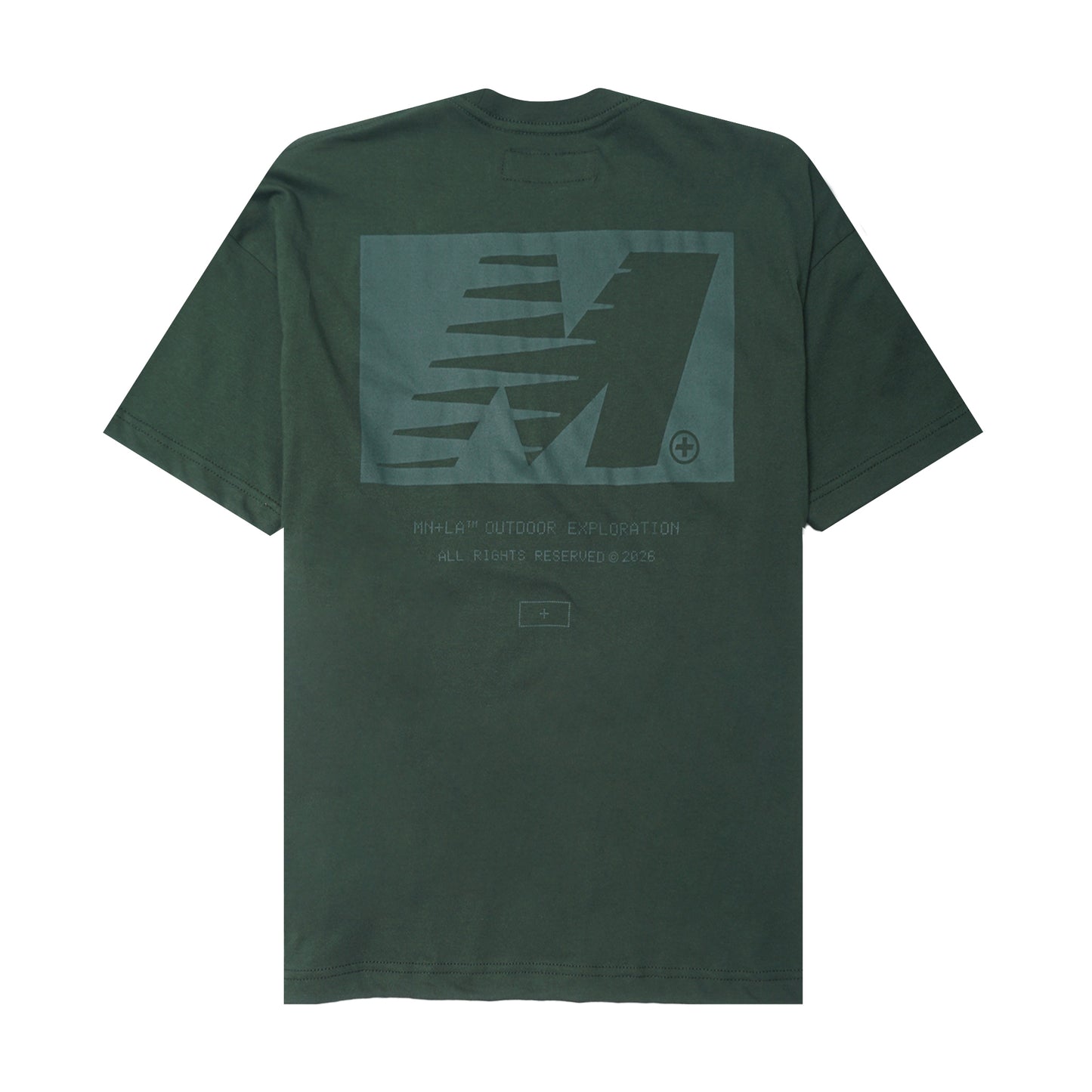 "OUTDOOR EXPLORATION" TEE IN FOREST GREEN