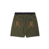 M+ DOUBLE KNEE PHAT SHORTS IN MOSS